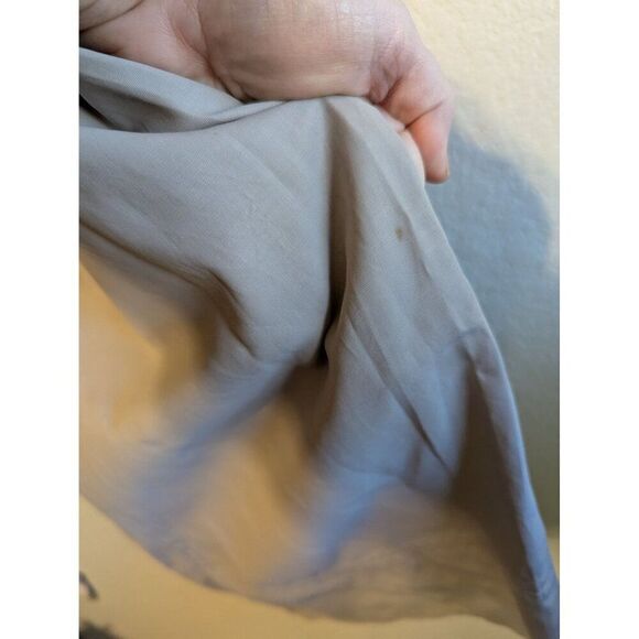 St. John Women's Beige Utility Style Button Down Shirt Dress Sz 4 Cotton / Cupro - Picture 15 of 15